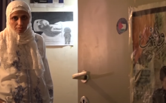 Dareen Tatour (Screenshot from Al Jazeera video about her house arrest)