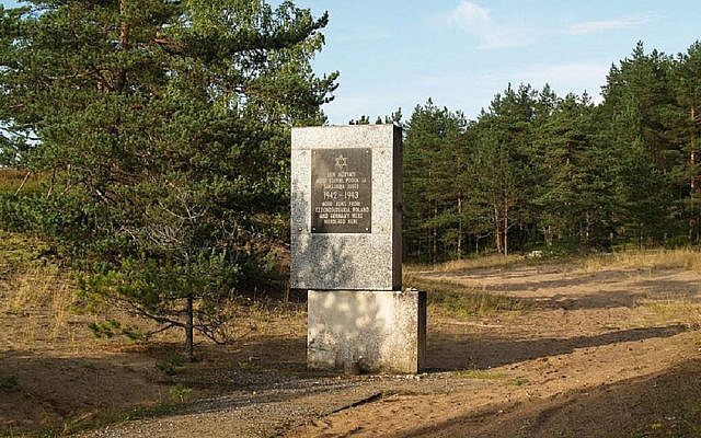The Holocaust memorial at  Kalevi-Liiva. Picture: Kristjan Lust from Estonia
