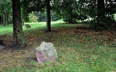 A Jewish cemetery in Lithuania which was desecrated last August