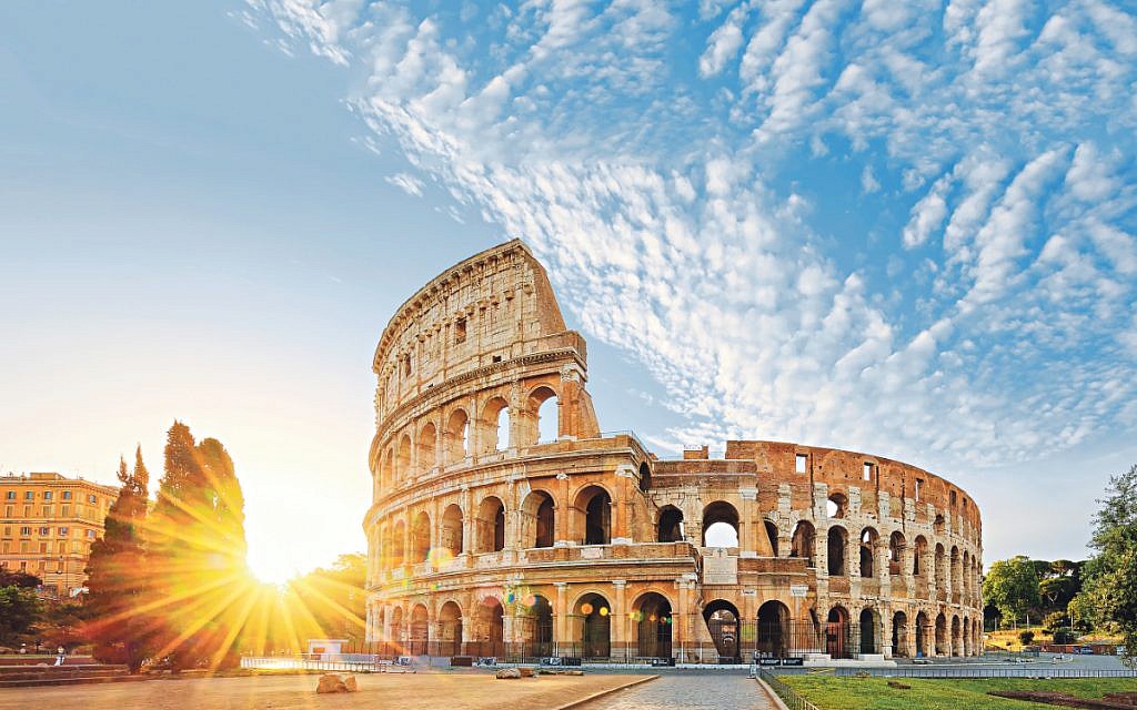 The splendid Colosseum in the centre of Rome