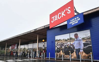 People queuing for the opening of Tesco's new Jack's store. Photo credit: Joe Giddens/PA Wire