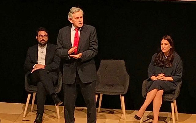 Gordon Brown speaking at the Jewish Labour Movement Conference