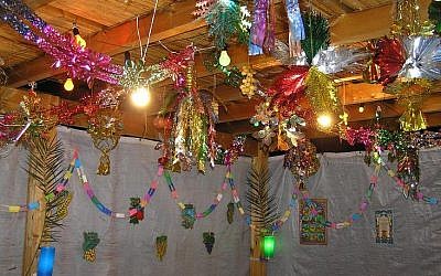 Example of a colourful Sukkah