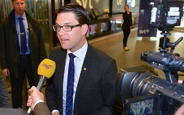 Sweden Democrats Party chairman Jimmie Åkesson