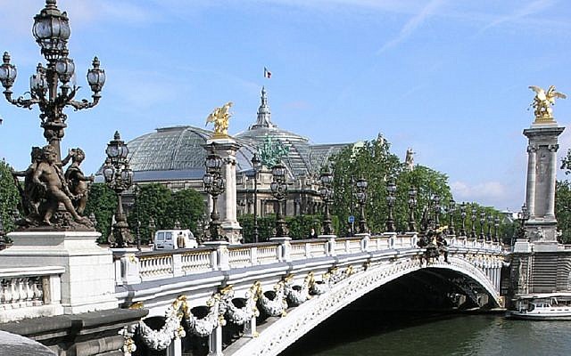 The Pont Alexandre III bridge, where a Jewish man was attacked in Paris