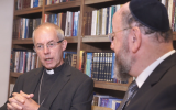 Archbishop of Canterbury Justin Welby at the Chief Rabbi's house