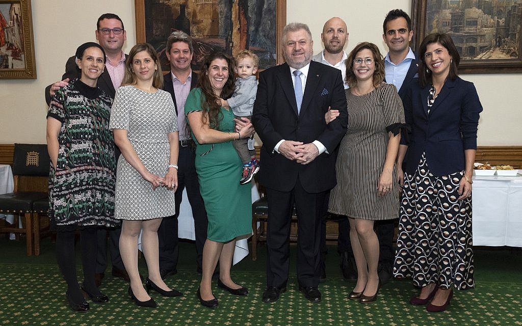 Attendees of the parliamentary event marking Rabbi Barry Marcus's retirement. credit: Graham Chweidan