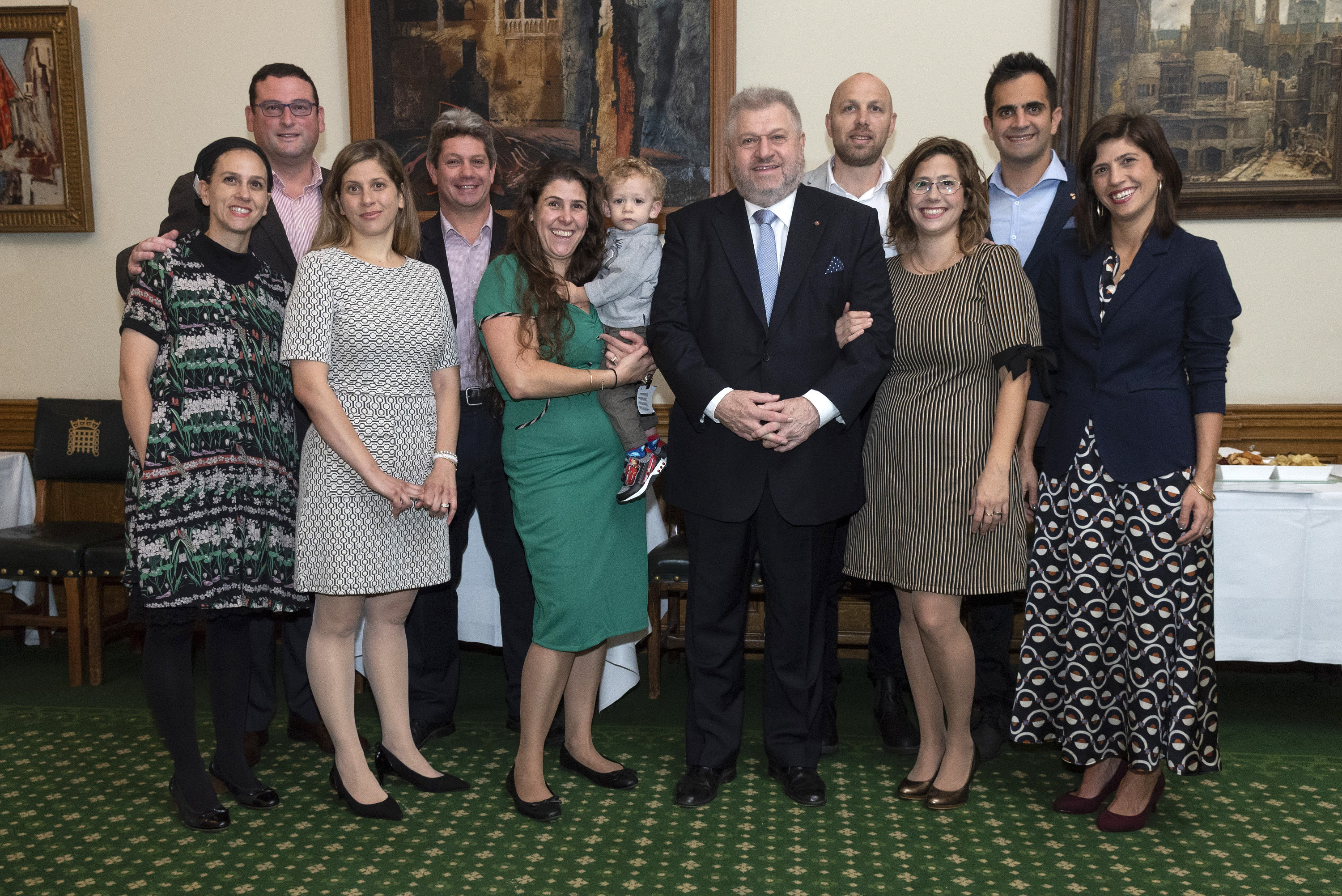 Attendees of the parliamentary event marking Rabbi Barry Marcus's retirement. credit: Graham Chweidan