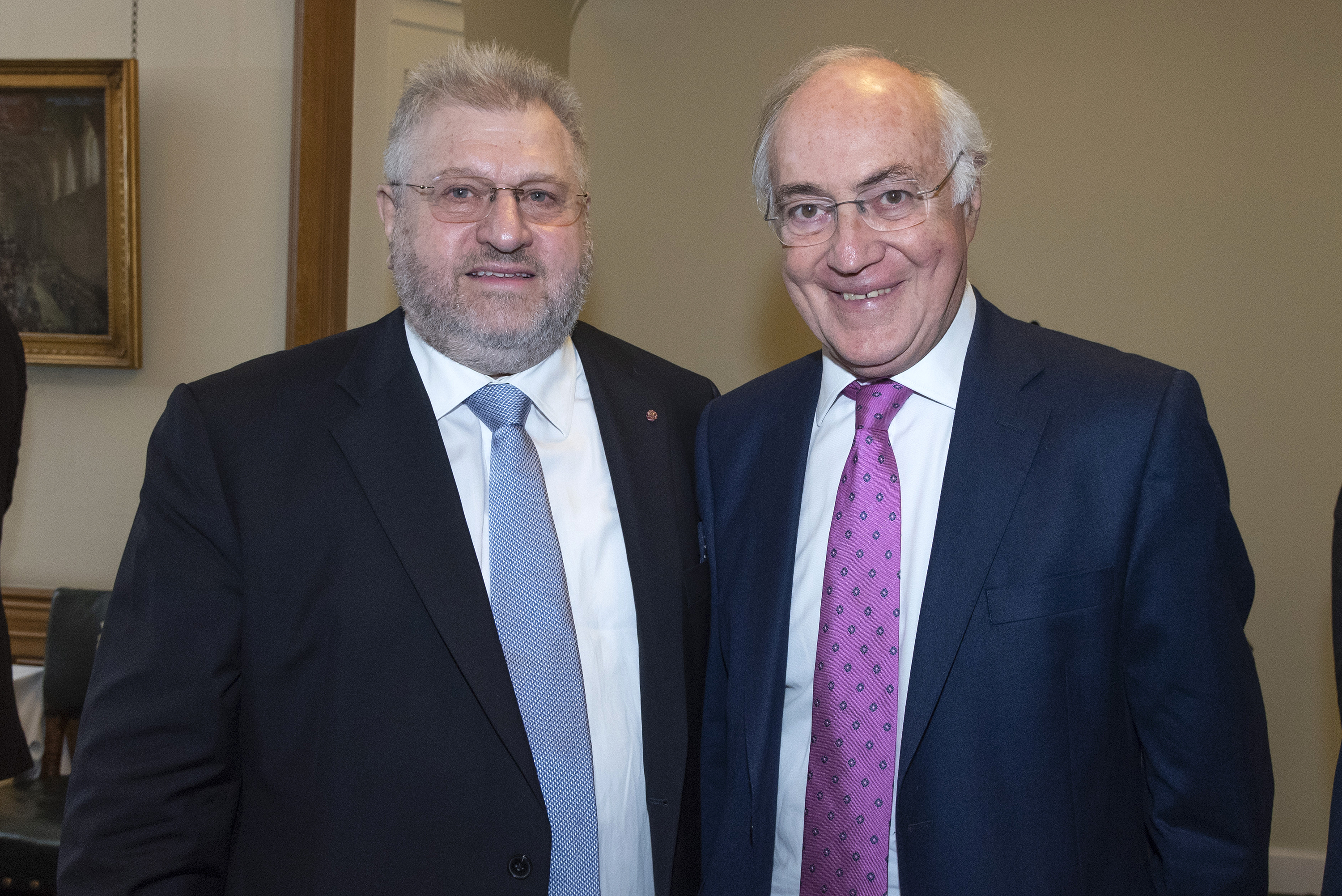 Rabbi Barry Marcus with Lord Michael Howard

credit: Graham Chweidan