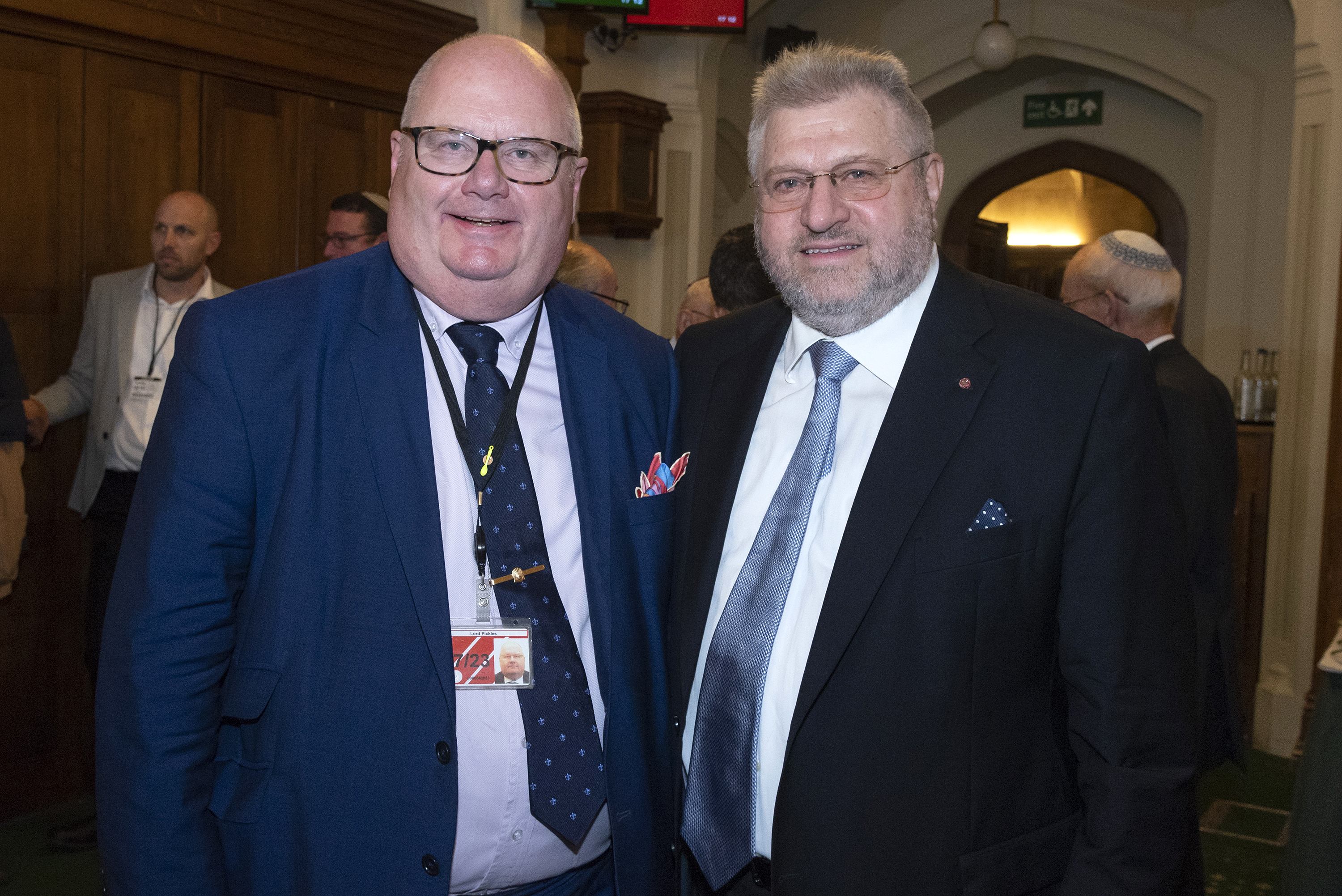 Rabbi Barry Marcus with Lord Eric Pickles 

credit: Graham Chweidan