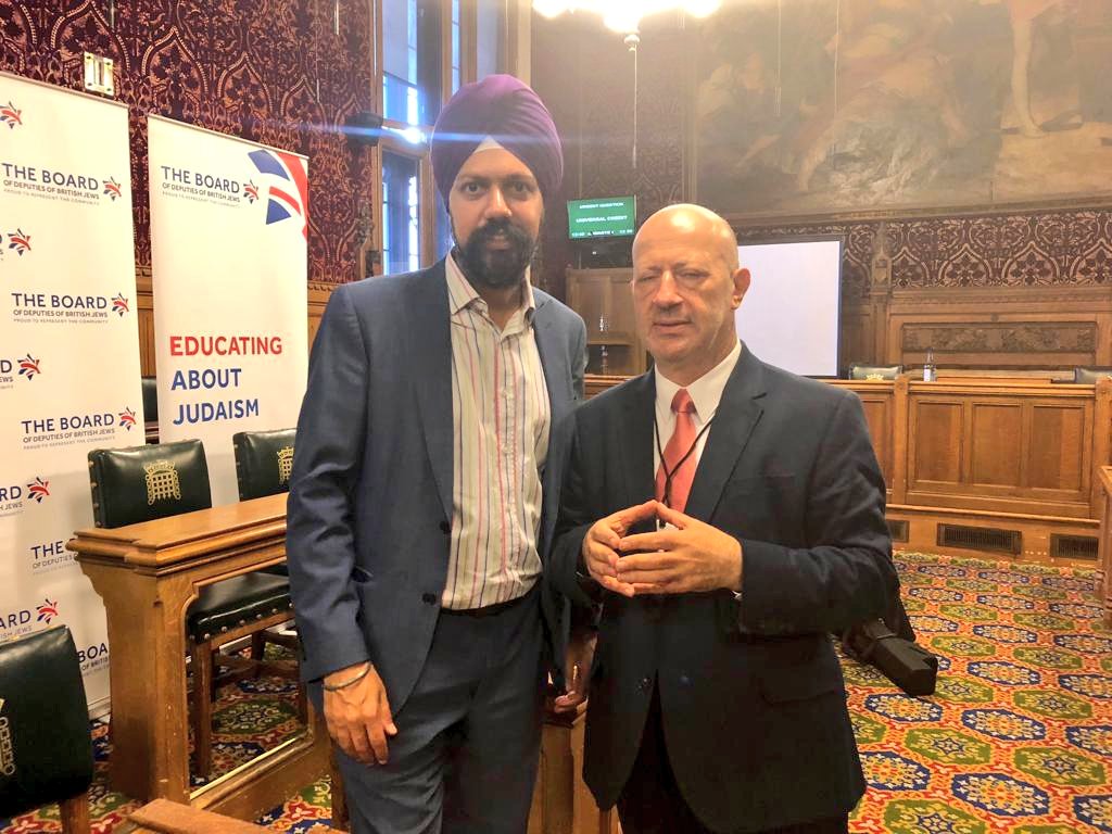 Tanmanjeet Singh Dhesi MP with Edwin Shuker