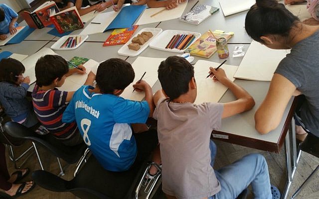 Art therapy for refugee children in Germany
