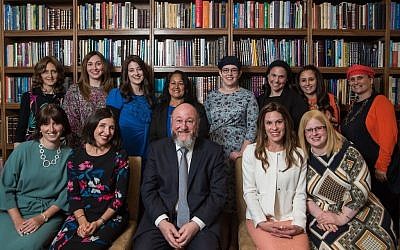 The Chief Rabbi with the graduates of the Ma'aynot Project for female Jewish leaders. Picture credit: Blake Ezra Photography