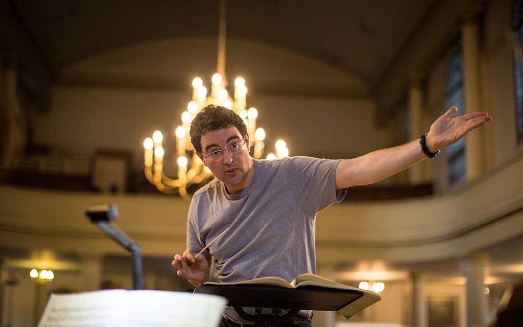 Choir rehearsal at St. John's Wood Church in London