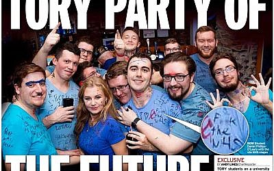 Tory students criticised by Board after being pictured on the Mirror front page