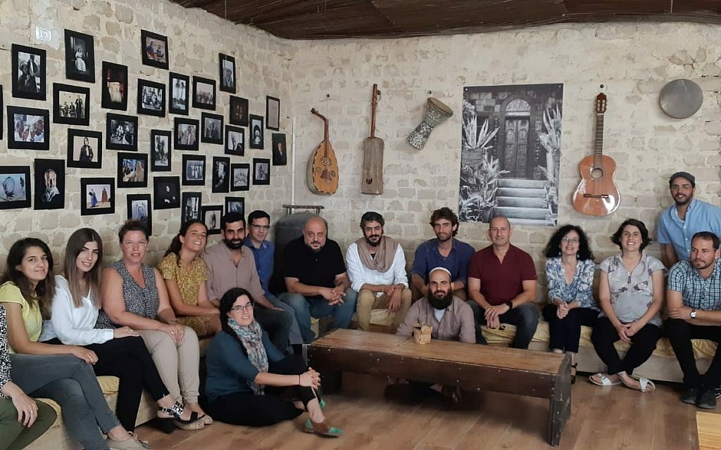People at the conservatory building that JNF UK has renovated.

 Credit: Yaniv Yitshak