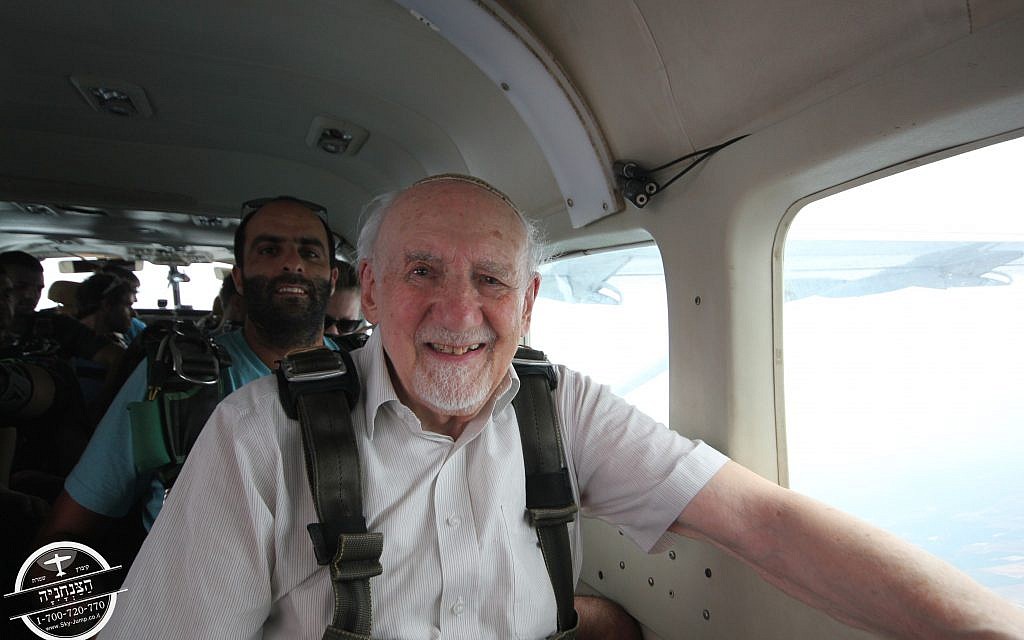Walter Bingham prepares to skydive over northern Israel!
