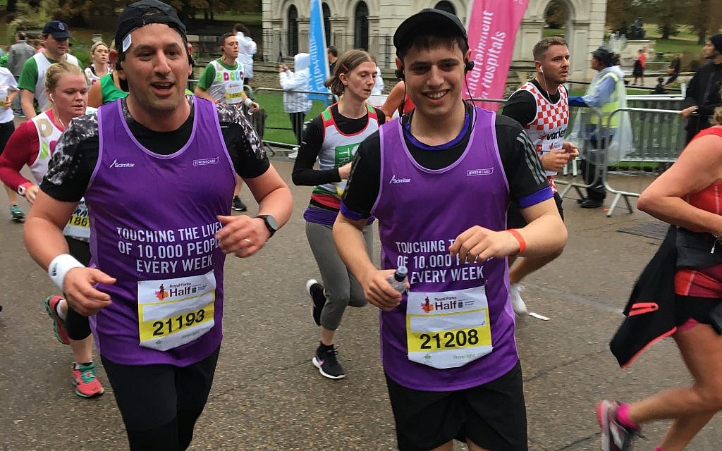 Daniel-and-Joshua-Carmel-Brown ran for Jewish Care
