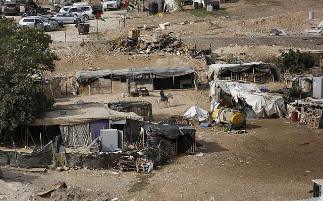 West Bank Bedouin community of Khan al-Ahmar (AP Photo/Majdi Mohammed)