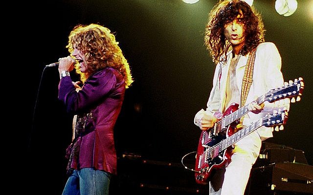 Led Zeppelin's Jimmy Page and Robert Plant performing (Wikipedia/Source	Contact us/Photo submission
Author: Jim Summaria http://www.jimsummariaphoto.com/ /Attribution-ShareAlike 3.0 Unported (CC BY-SA 3.0) / https://creativecommons.org/licenses/by-sa/3.0/legalcode)