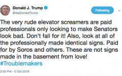 Donald Trump's 'paid for by Soros' tweet