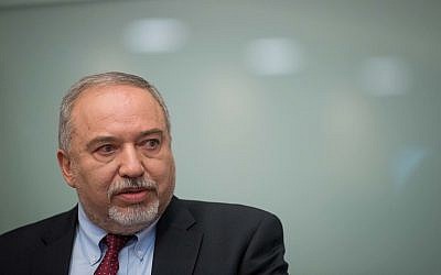 Israeli minister of Defense Avigdor Liberman announces his resignation from the Defense Minister position in the government following the ceasefire with Hamas in the Gaza Strip, during a press conference in the Israeli parliamen. photo by: JINIPIX