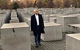 Mayor of London paying his respects at Berlin's Memorial to the Murdered Jews of Europe