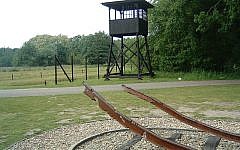 A monument at former Nazi transition-camp Westerbork, located in the Netherlands, showing mangled train tracks which brought inmates to the camp A monument at former Nazi transition-camp Westerbork, located in the Netherlands, showing mangled train tracks which brought inmates to the camp
