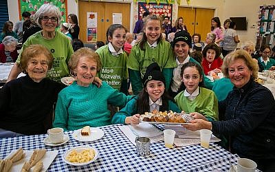 Clore Tikva Primary School attended a tea and dance at Redbridge Jewish Community Centre. Picture: Yakir Zur