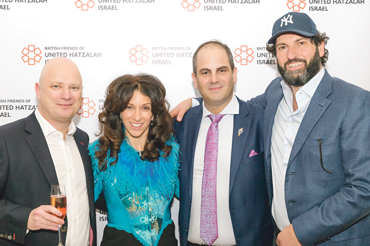 David, Ilana Metzger, Eli Beer, Isy Danon. Photo credit: Steve Winston