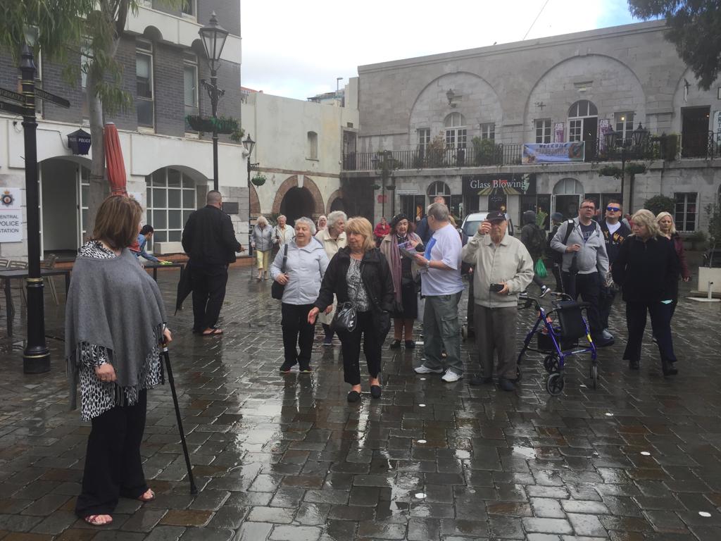 The AJR group visiting Gibraltar