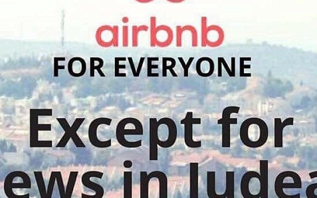 Example of a flier handed out by activists protesting against Airbnb