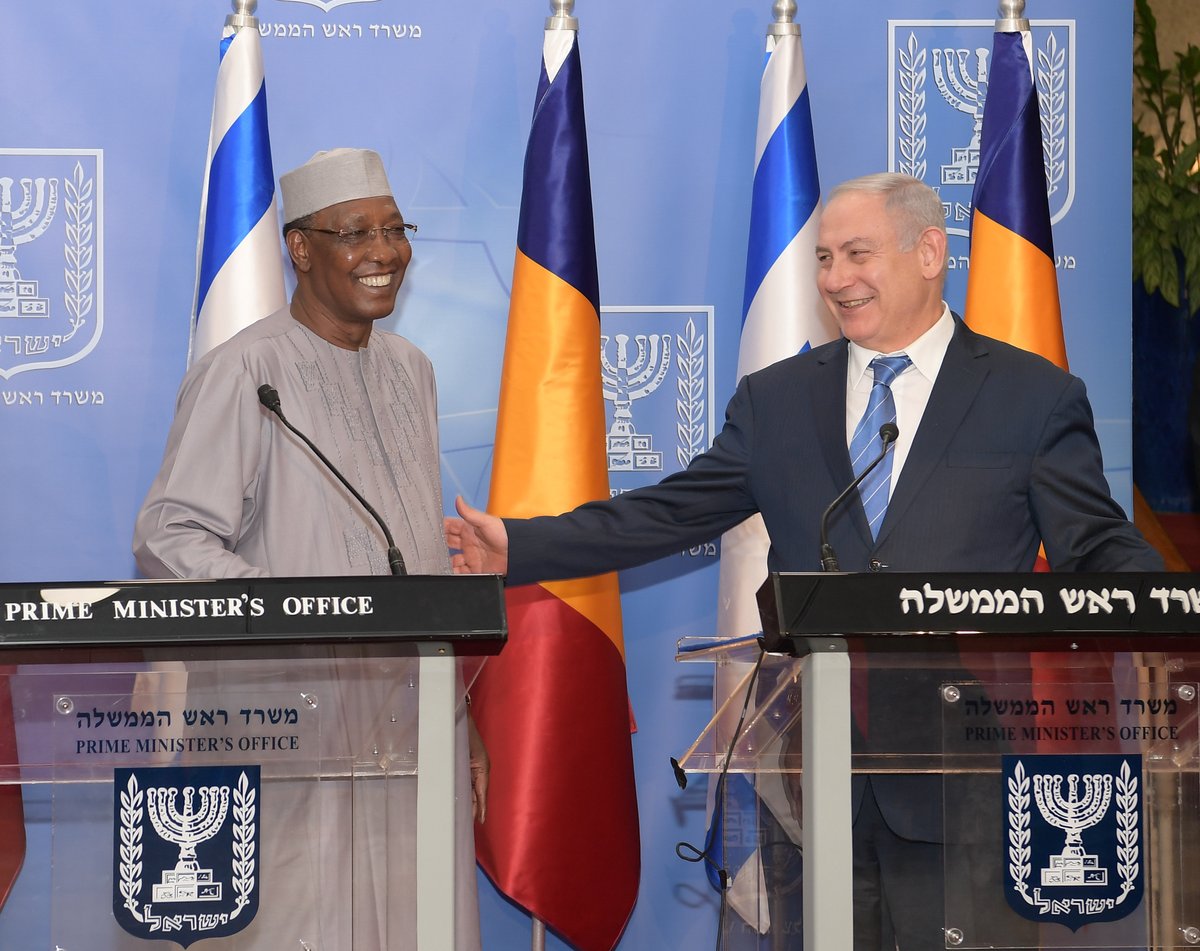 Chad President Idriss Deby met Israeli PM Benjamin Netanyahu