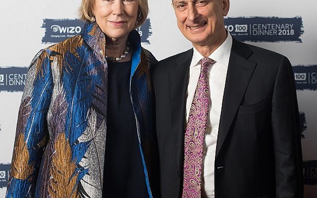 Judy and David Dangoor. WIZO UK centenary dinner. Credit: Blake Ezra