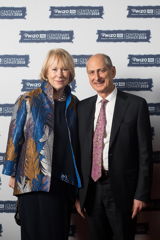 Judy and David Dangoor. WIZO UK centenary dinner. Credit: Blake Ezra