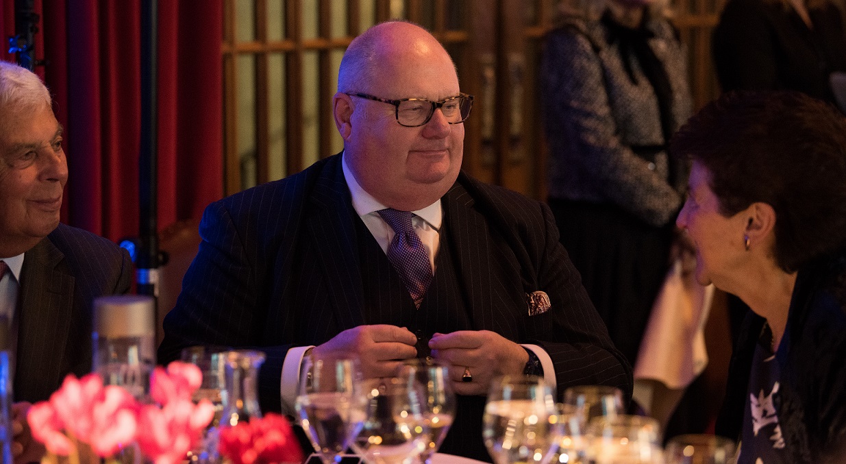 L-R Ronnie Preston, Lord Pickles, Ros Preston. WIZO UK centenary dinner. Credit: Blake Ezra