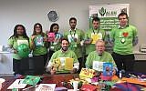 Staff at OGR-Stock-Denton-Solicitors created Chanukah cards, which will be sent to disabled children at ALEH's Centre in Jerusalem