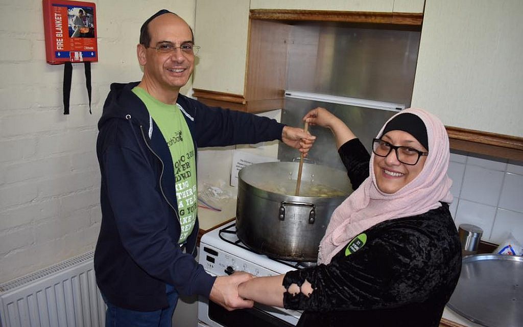 The Waltham Forest Faith Communities Forum - including Rabbi Richard Jacobi and volunteers from East London & Essex Liberal Synagogue - made and took chicken soup to the homeless and elderly