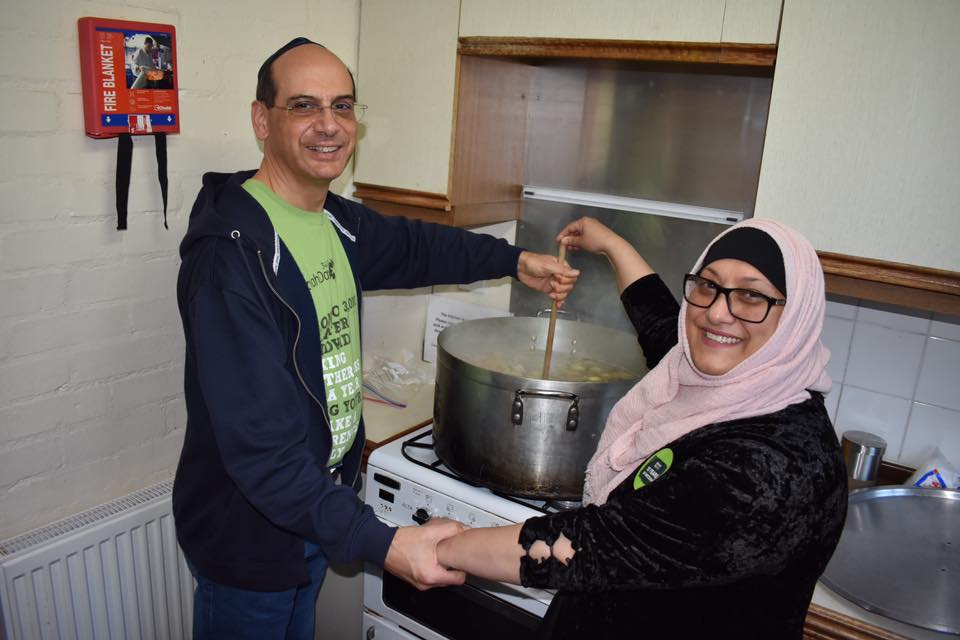 The Waltham Forest Faith Communities Forum - including Rabbi Richard Jacobi and volunteers from East London & Essex Liberal Synagogue - made and took chicken soup to the homeless and elderly