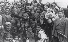 Zilla as a baby, pictured with passengers on board the SS St Louis