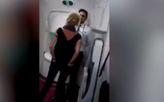 Screenshot of the video showing Simone O’Broin abusing staff