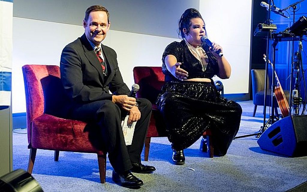 Netta speaking during the event for British Airways!