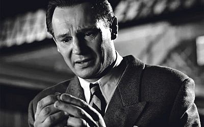 Oskar Schindler as depicted in Schindler's list by Liam Neeson.