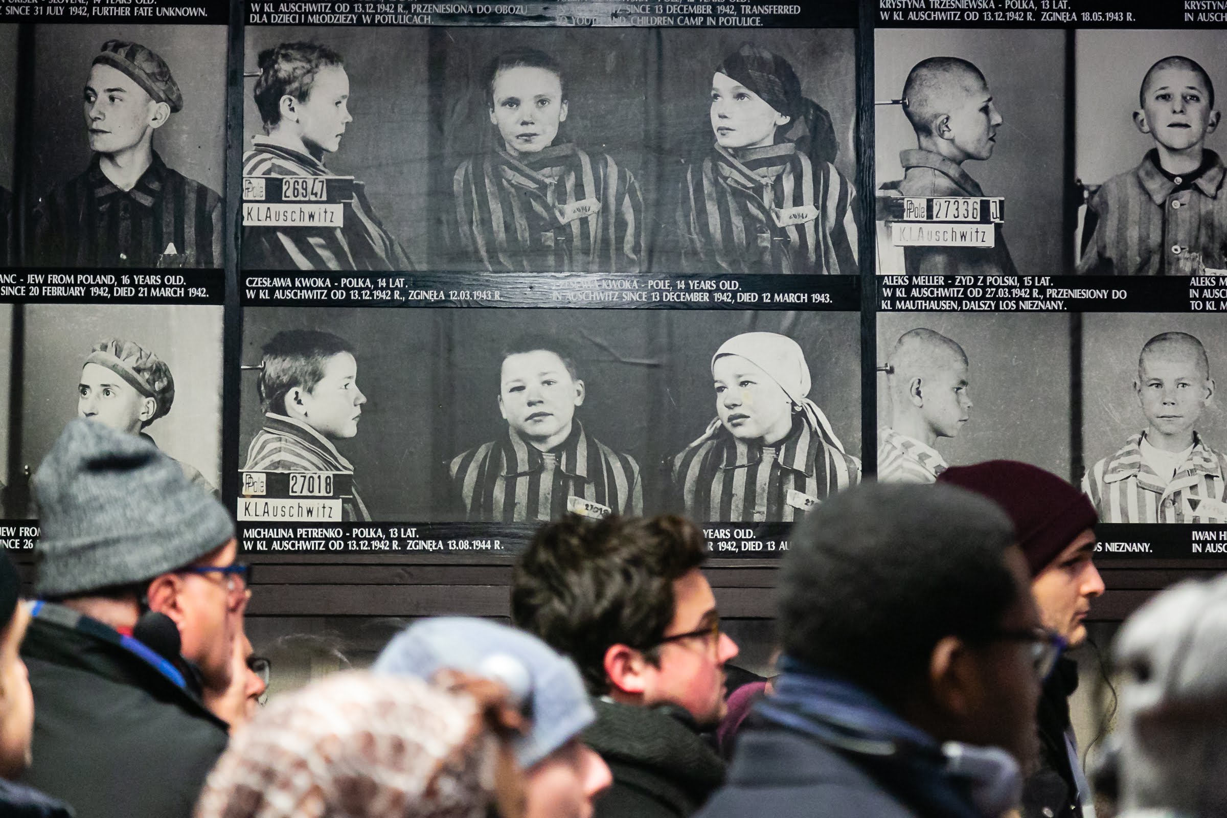 Students on the Holocaust Educational Trust (HET)/UJS Lessons from Auschwitz Universities Project, visiting Auschwitz. Photo credit: Yakir Zur