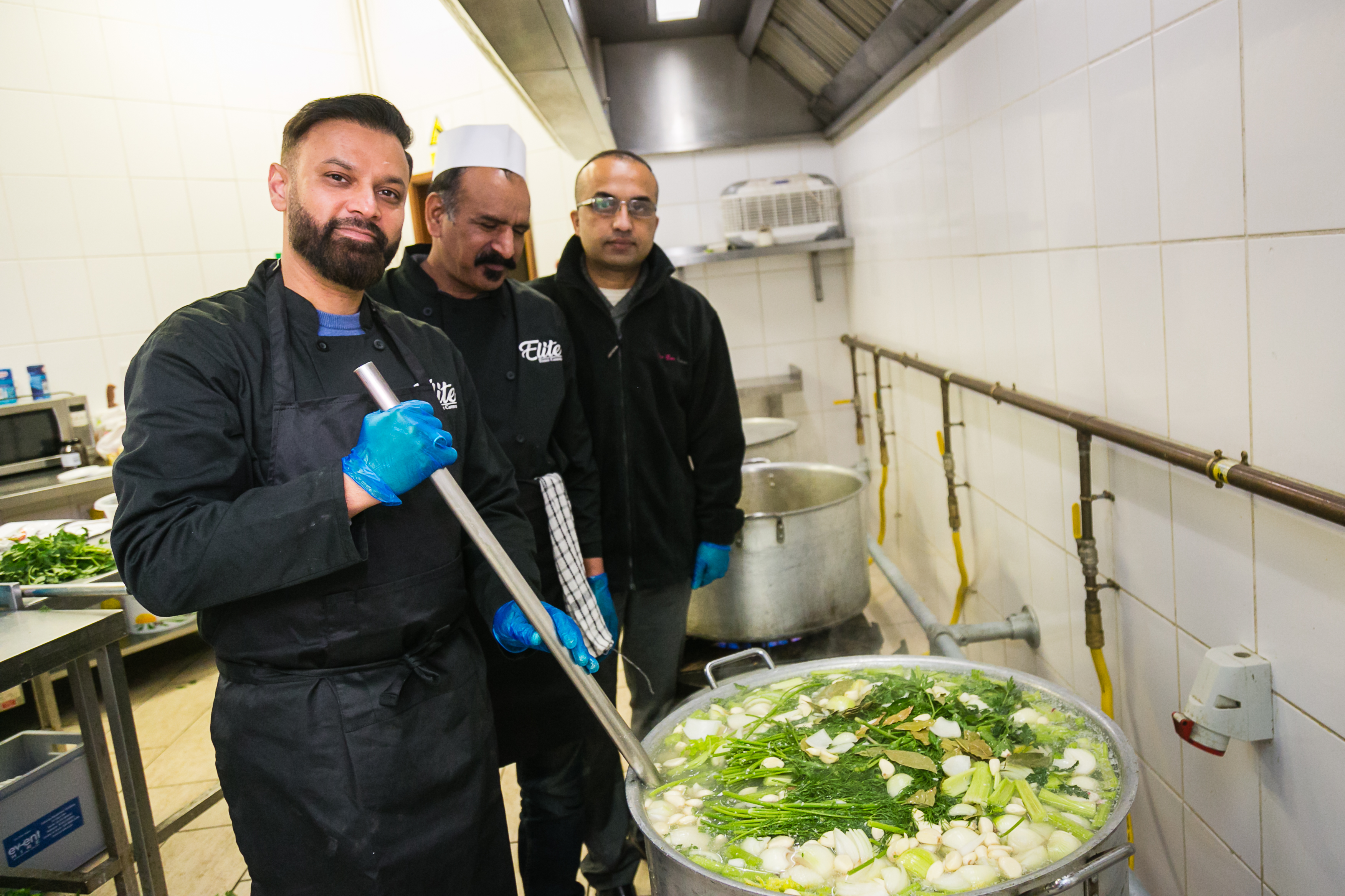 More than 1,000 portions of chicken soup were made at East London Mosque for Mitzvah Day 2018! Photo credit: Yakir Zur