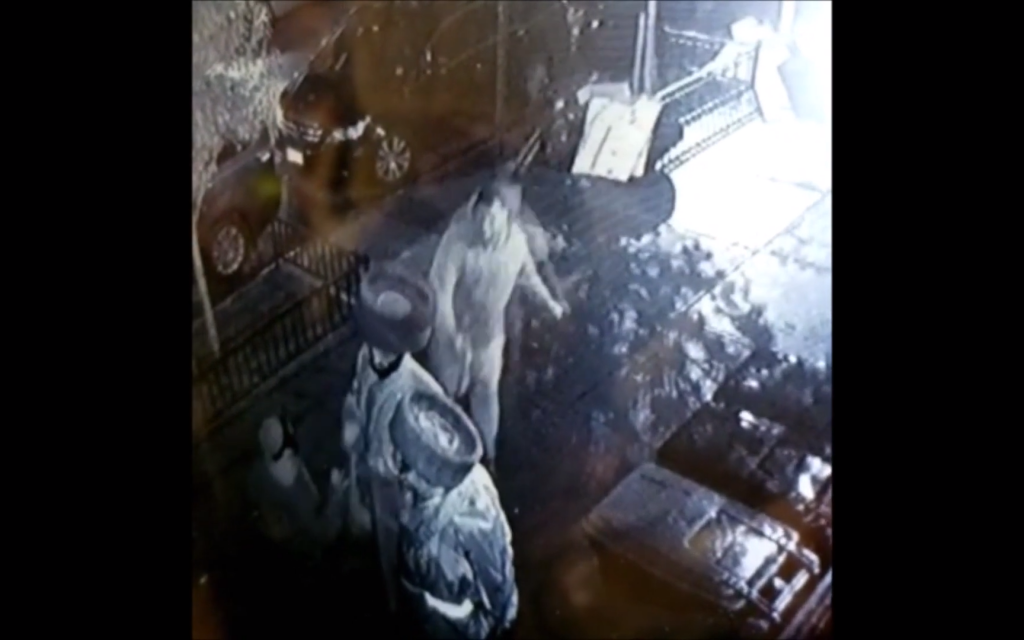 Screenshot shows moment two Charedi men are attacked