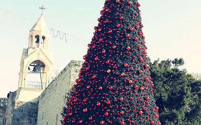 Bethlehem Christmas tree. Source: Wikimedia. Credit: علاء (Alaa)