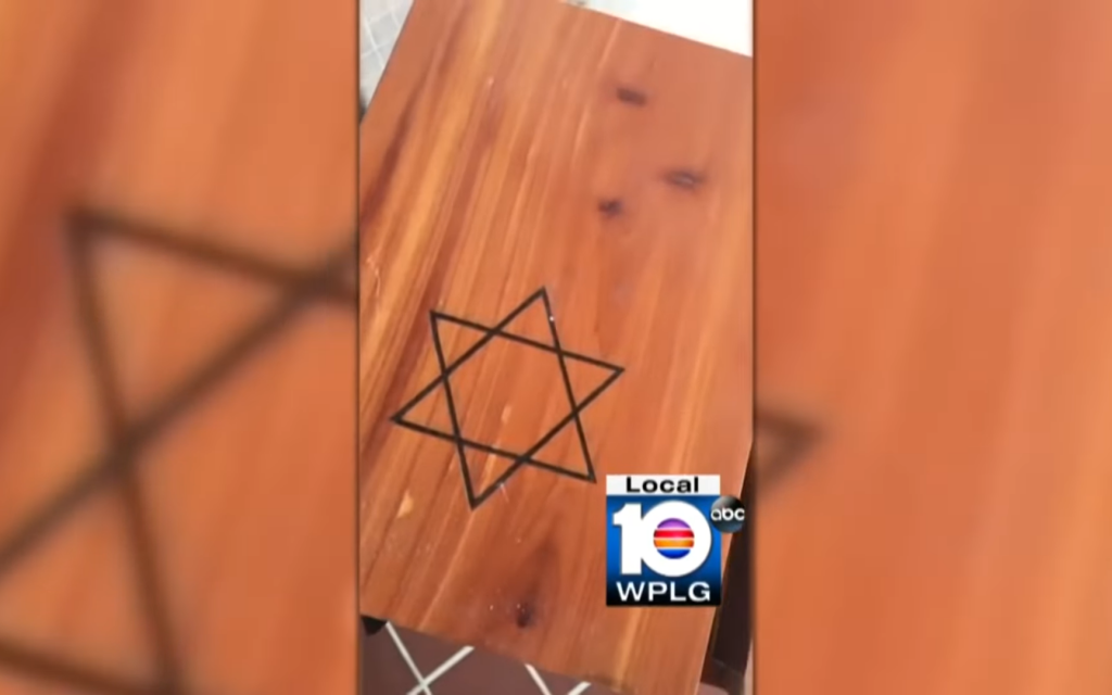 US police boss suspended after video shows him throwing away Jewish