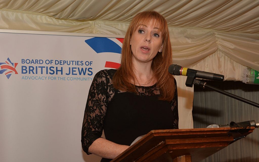 Angela Rayner MP at the Board of Deputies Chanukah Party