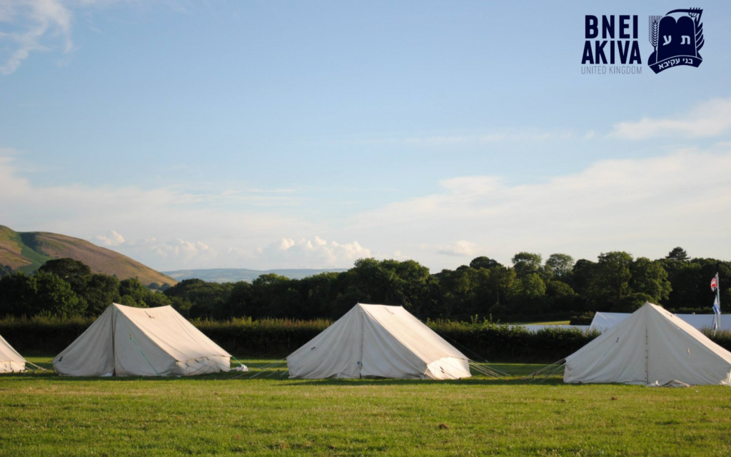 Bnei Akiva tents during a trip abroad